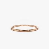 14K Gold 1.2 mm Wedding Band 14K Rose Gold Ferkos Fine Jewelry