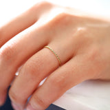 Platinum 1.2MM Braided Twist Band Ferkos Fine Jewelry