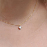 14K Marquise Diamond Cluster Necklace Ferkos Fine Jewelry