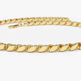 14K Gold Unique Marquise Shape Bracelet  Ferkos Fine Jewelry