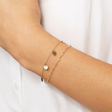 14K Solid Gold Dangle Disc Bracelet Ferkos Fine Jewelry