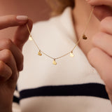 14K Solid Gold Dangle Heart Bracelet Ferkos Fine Jewelry