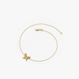 14K Gold Trendy Gold Butterfly Bracelet Ferkos Fine Jewelry
