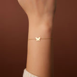 14K Gold Trendy Gold Butterfly Bracelet Ferkos Fine Jewelry