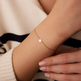 14K Gold Lucky Star Charm Bracelet Ferkos Fine Jewelry