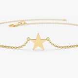 14K Gold Lucky Star Charm Bracelet Ferkos Fine Jewelry