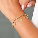 14k 2.5MM Beaded Bracelet Ferkos Fine Jewelry