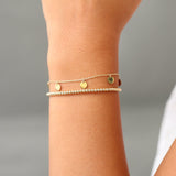 14k 2.5MM Beaded Bracelet Ferkos Fine Jewelry