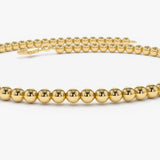 14k 2.5MM Beaded Bracelet Ferkos Fine Jewelry