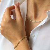 14k 3.5 MM Mariner Chain Link Bracelet Ferkos Fine Jewelry