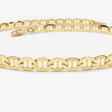 14k 3.5 MM Mariner Chain Link Bracelet  Ferkos Fine Jewelry
