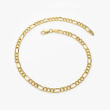 14k Gold Figaro Chain Bracelet Ferkos Fine Jewelry