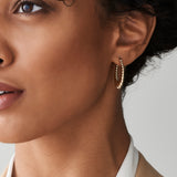 14k Gold Bold Twisted Women's Earrings Ferkos Fine Jewelry