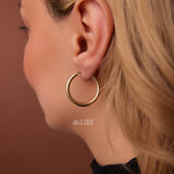 14k Gold Hoops 14-21.5-26.5 MM Ferkos Fine Jewelry