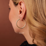 14k Gold Hoops 26.5 - 31.5 - 37MM Ferkos Fine Jewelry