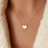 14k Gold Heart Necklace Ferkos Fine Jewelry