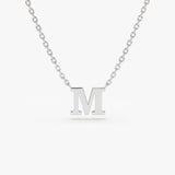 14K Gold Initial Necklace 14K White Gold Ferkos Fine Jewelry