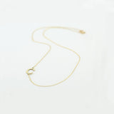 14k Sideways Initial Necklace Ferkos Fine Jewelry