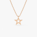 14k Star Necklace 14K Rose Gold Ferkos Fine Jewelry