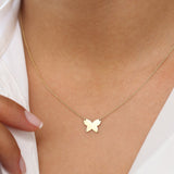 14k Butterfly Necklace Ferkos Fine Jewelry