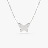 14k Butterfly Necklace 14K White Gold Ferkos Fine Jewelry