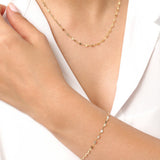 14K Gold Sparkle Diamond Cut Chain Ferkos Fine Jewelry