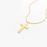 14k Gold Cross Charm Necklace Ferkos Fine Jewelry