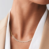 14k 3.5 MM Mariner Chain Link Necklace Ferkos Fine Jewelry