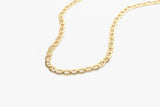14k 3.5 MM Mariner Chain Link Necklace Ferkos Fine Jewelry