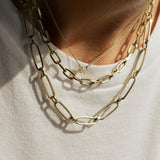 14k Oval Link Chain Necklace Ferkos Fine Jewelry