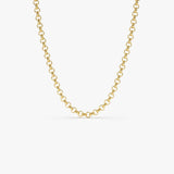 14k Gold 3MM Rolo Chain 14K Gold Ferkos Fine Jewelry