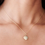 14k Shell Charm Necklace Ferkos Fine Jewelry
