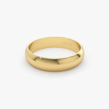 14k Classic Dome 4MM Unisex Wedding Ring  Ferkos Fine Jewelry