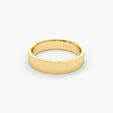 14K Flat 4MM Wedding Band Ferkos Fine Jewelry