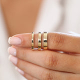 14K Flat 3MM Wedding Band Ferkos Fine Jewelry