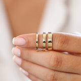 14k Flat 2MM wedding band Ferkos Fine Jewelry