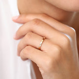 14k Flat 2MM wedding band Ferkos Fine Jewelry