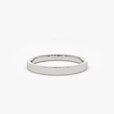 14k Flat 2MM wedding band Ferkos Fine Jewelry