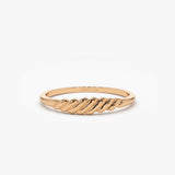 14k Gold Pluto Ring 14K Rose Gold Ferkos Fine Jewelry