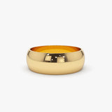 14k Classic 6MM Dome Wedding Ring 14K Gold Ferkos Fine Jewelry