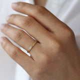 14k Beaded Stacking Gold Wedding Band Ferkos Fine Jewelry