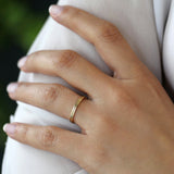 14k Beaded Stacking Gold Wedding Band Ferkos Fine Jewelry