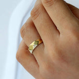 14k Pattern Bold Statement Ring Ferkos Fine Jewelry