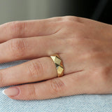 14k Pattern Bold Statement Ring Ferkos Fine Jewelry