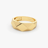 14k Pattern Bold Statement Ring Ferkos Fine Jewelry