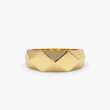14k Pattern Bold Statement Ring 14K Gold Ferkos Fine Jewelry