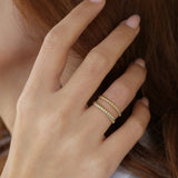 14K 2MM Twisted Rope Ring Ferkos Fine Jewelry