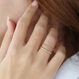 14K 2MM Twisted Rope Ring Ferkos Fine Jewelry