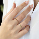 14K 2MM Twisted Rope Ring Ferkos Fine Jewelry