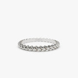 14K 2MM Twisted Rope Ring Ferkos Fine Jewelry